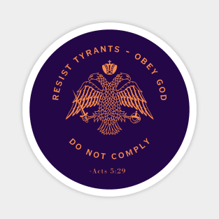 Eastern Orthodox Christian Do Not Comply Magnet
